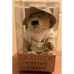 Vintage‎ JOCKEY COTTON CORPS Collectible Stuffed BEAR NEW In Box